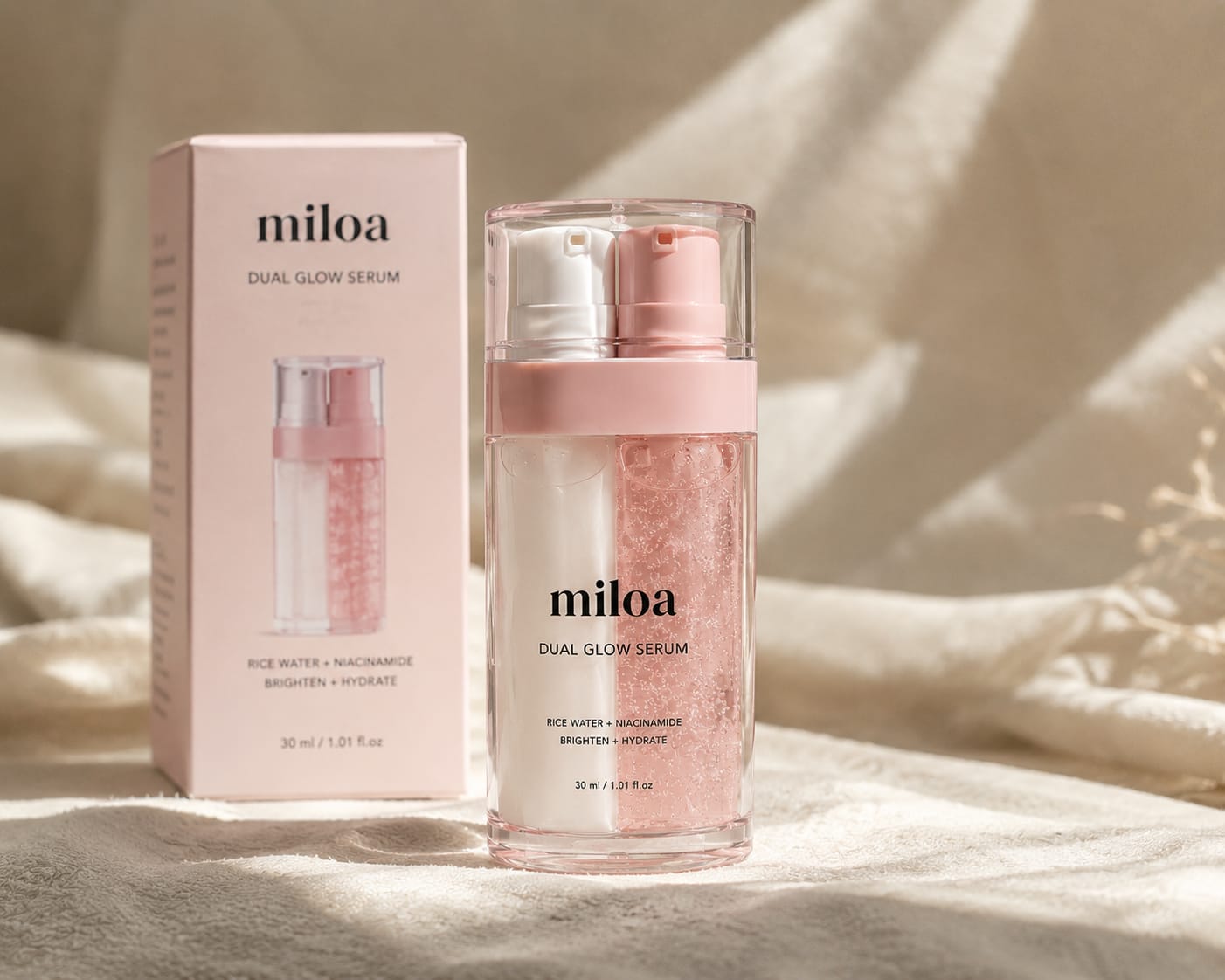 Miloa Beauty Dual Glow Serum