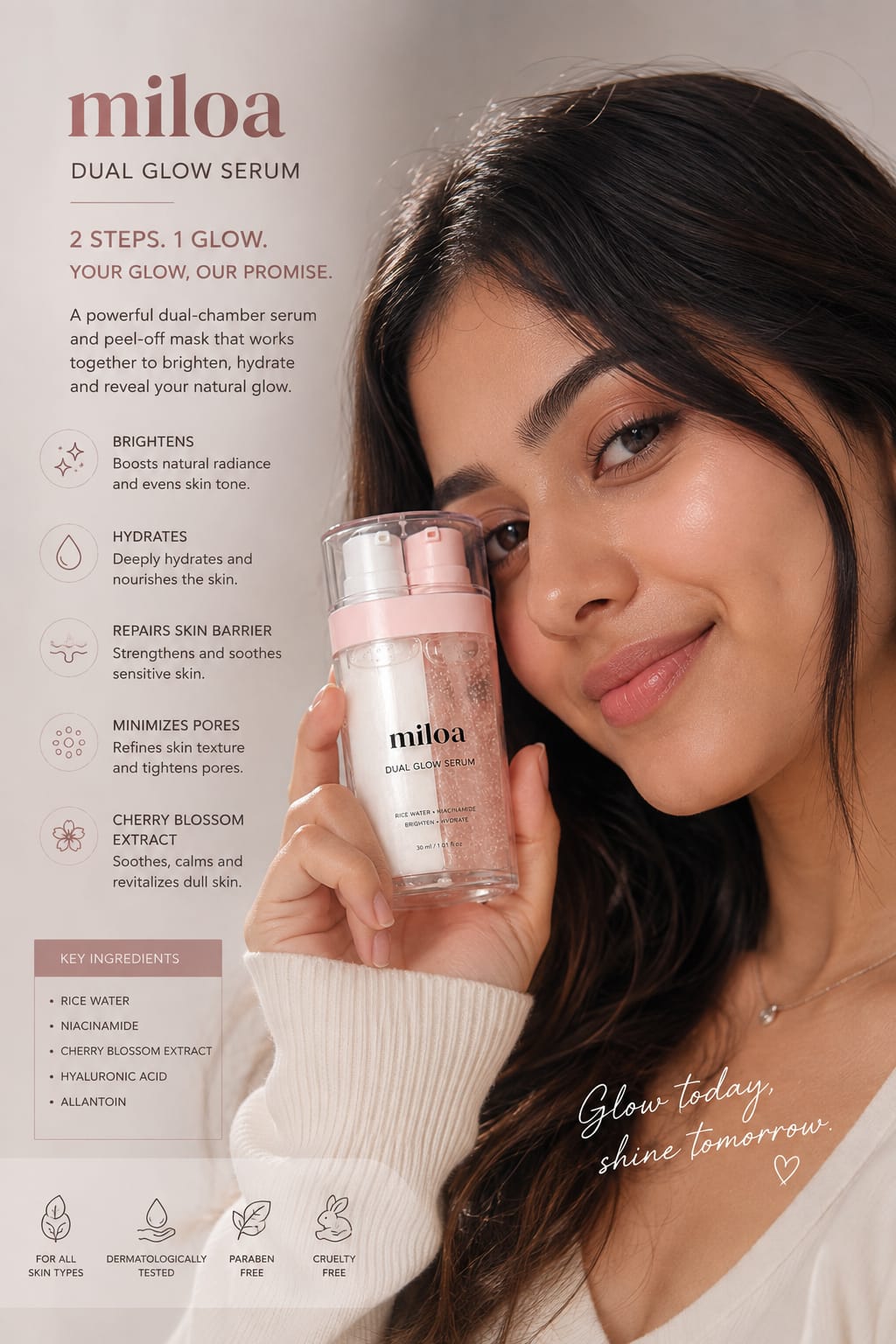 Miloa Dual Glow Serum